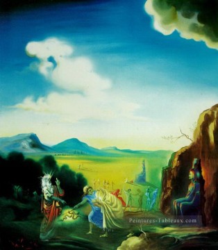 サルバドール・ダリ Painting - モーセとファラオ サルバドール・ダリ
